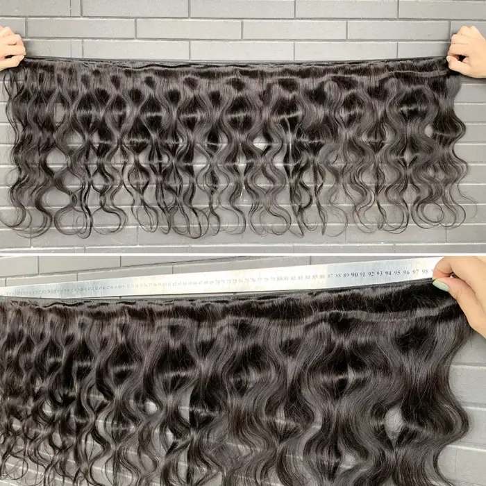 Extensiones de cabello 100% humano Remy indio sin procesar - Imagen 3