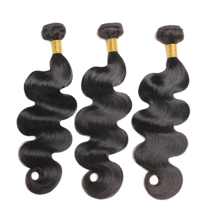 Extensiones de pelo ondulado brasileño, cabello 100% humano virgen, Color Natural, 12A - Imagen 2