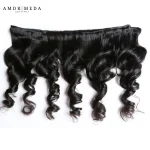 Extensiones de cabello ondulado peruano  100% humano, cabello largo Remy, 30 pulgadas - Imagen 4
