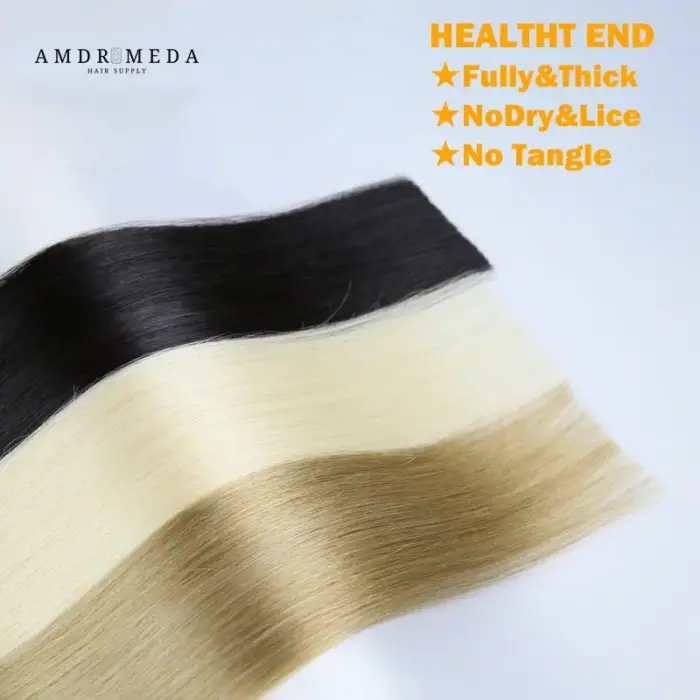 Extensiones de cabello humano de tape, 100% Remy Natural - Imagen 3