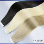 Extensiones de cabello humano de tape, 100% Remy Natural