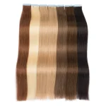 Extensiones de cabello 100% humano Remy, cinta recta en 20 piezas - Imagen 4