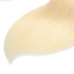 Extensiones de cabello 100% humano  lacio, Remy 613 rubio miel brasileño - Imagen 3