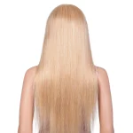 Peluca de cabello humano  613 Rubio liso 13x1 T con encaje frontal - Imagen 2