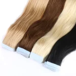 Extensiones de cabello 100% humano Remy, cinta recta en 20 piezas - Imagen 7