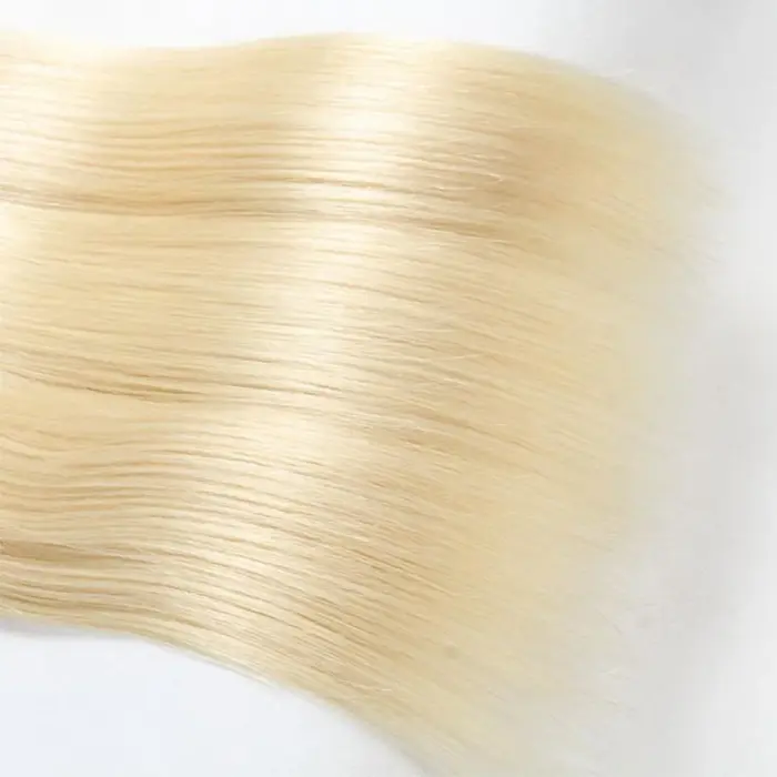 Extensiones de cabello 100% humano  613 rubio miel brasileño, Remy, 28 y 30 pulgadas - Imagen 8