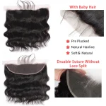 Extensiones de cabello humano ondulado con cierre Frontal,  brasileño con cierre de encaje, 4x4, 5x5 - Imagen 5