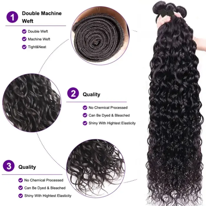 Extensiones de cabello humano rizo, pelo brasileño de 32 y 34 pulgadas - Imagen 2