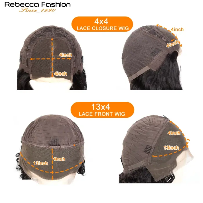 Peluca de cabello humano liso para mujer, postizo de encaje Frontal 13x4, brasileño - Imagen 4