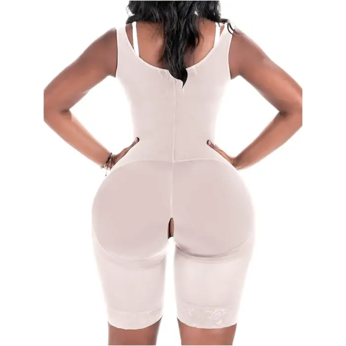 Corsé adelgazante de pantalón largo para mujer, faja moldeadora de cintura alta, faja posparto - Imagen 3