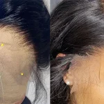 Peluca de cabello humano liso para mujer, postizo de encaje Frontal 13x4, brasileño - Imagen 11