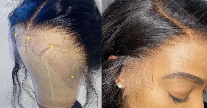 Peluca de cabello humano liso para mujer, postizo de encaje Frontal 13x4, brasileño - Imagen 11