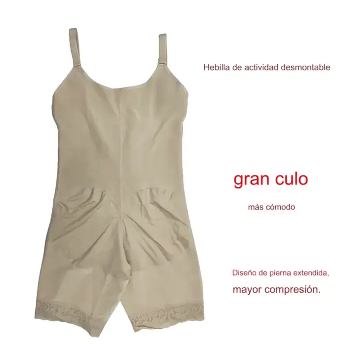 Corsé adelgazante de pantalón largo para mujer, faja moldeadora de cintura alta, faja posparto - Imagen 5