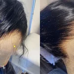 Peluca de cabello humano liso para mujer, postizo de encaje Frontal 13x4, brasileño - Imagen 10