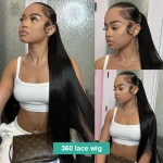 Peluca de cabello humano lacio de 30, 40 pulgadas, 13x6, 13x4, listo para usar, cierre Frontal de encaje completo 360, 5x5, sin pegamento