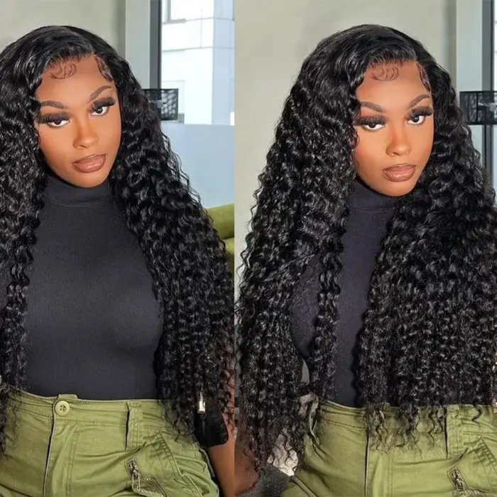 Extensiones de cabello Natural para mujer, mechones de cabello humano rizado mongol - Imagen 10