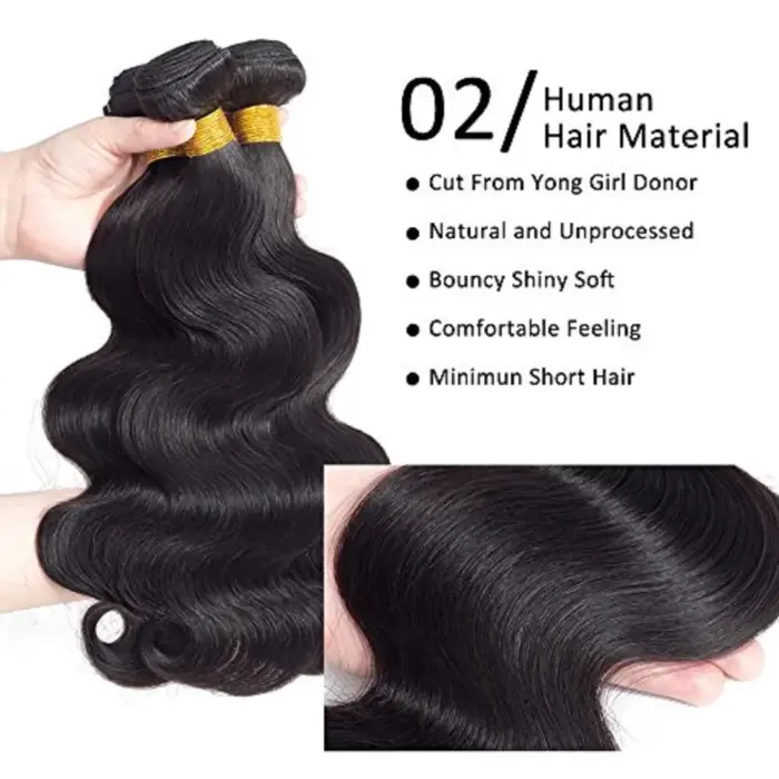 Extensiones de cabello humano ondulado con cierre Frontal,  brasileño con cierre de encaje, 4x4, 5x5 - Imagen 8