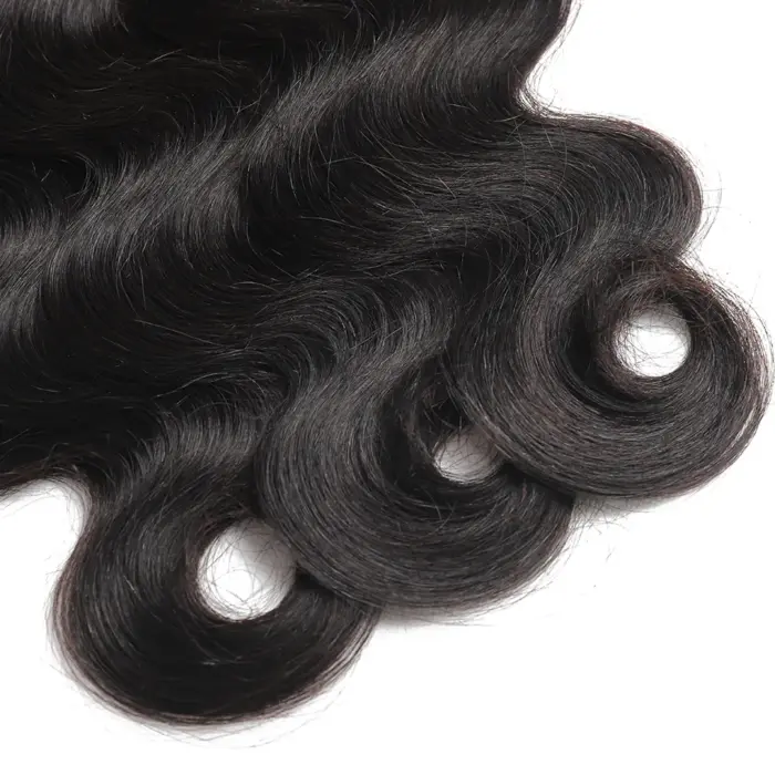 Extensiones de pelo ondulado brasileño, cabello 100% humano virgen, Color Natural, 12 A - Imagen 3