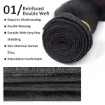 Extensiones de cabello humano ondulado con cierre Frontal,  brasileño con cierre de encaje, 4x4, 5x5 - Imagen 7