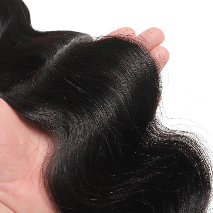 Extensiones de pelo ondulado brasileño, cabello 100% humano virgen, Color Natural, 12 A - Imagen 4