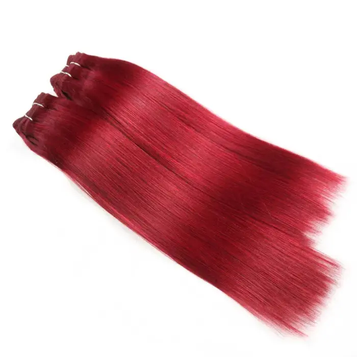 Extensiones de cabello humano Remy brasileño lacio de 190 gramos por paquete - Imagen 5