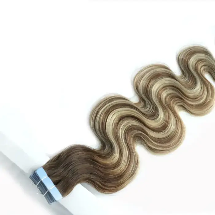 Extensiones de cabello humano Balayage de cinta o tape - Imagen 3
