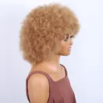 Pelucas de cabello humano Remy  brasileñas Afro - Imagen 4