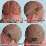 Pelucas de cabello humano brasileño Remy rosada corta - Imagen 4